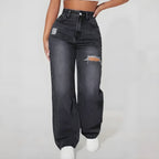 Maya™ | Straight Leg Jeans with Worn Effect – Character and Relaxation