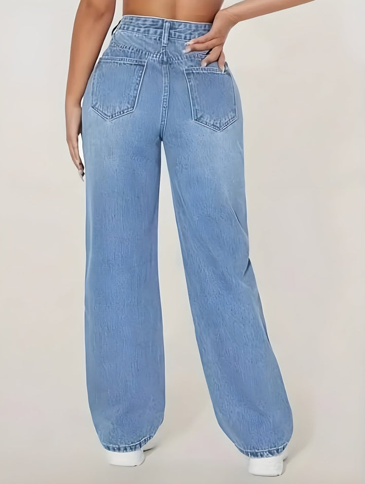 Maya™ | Straight Leg Jeans with Worn Effect – Character and Relaxation