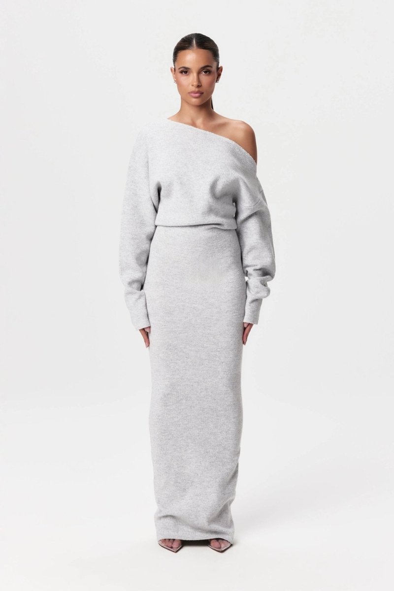 Mila | Off-Shoulder Knit Sweater Dress
