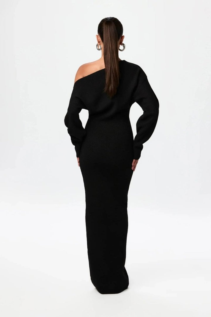 Mila | Off-Shoulder Knit Sweater Dress