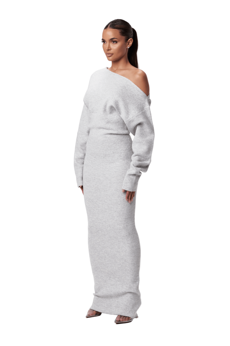 Mila | Off-Shoulder Knit Sweater Dress