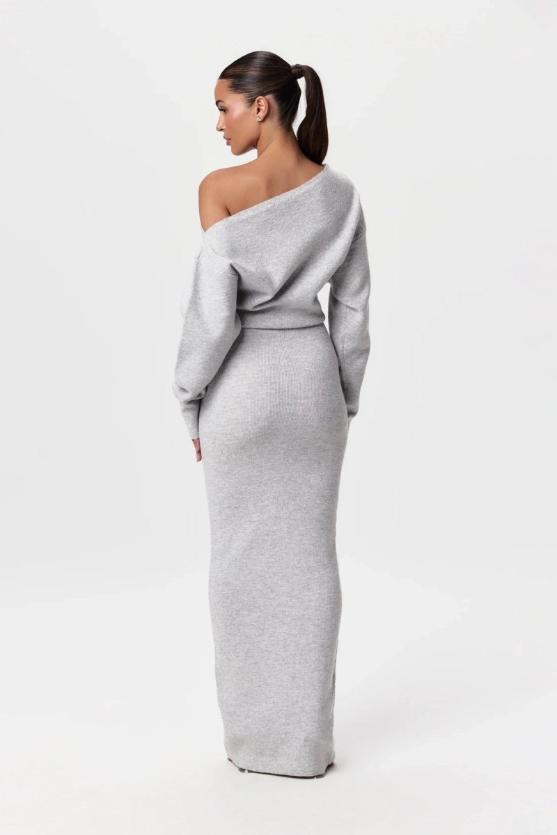 Mila | Off-Shoulder Knit Sweater Dress