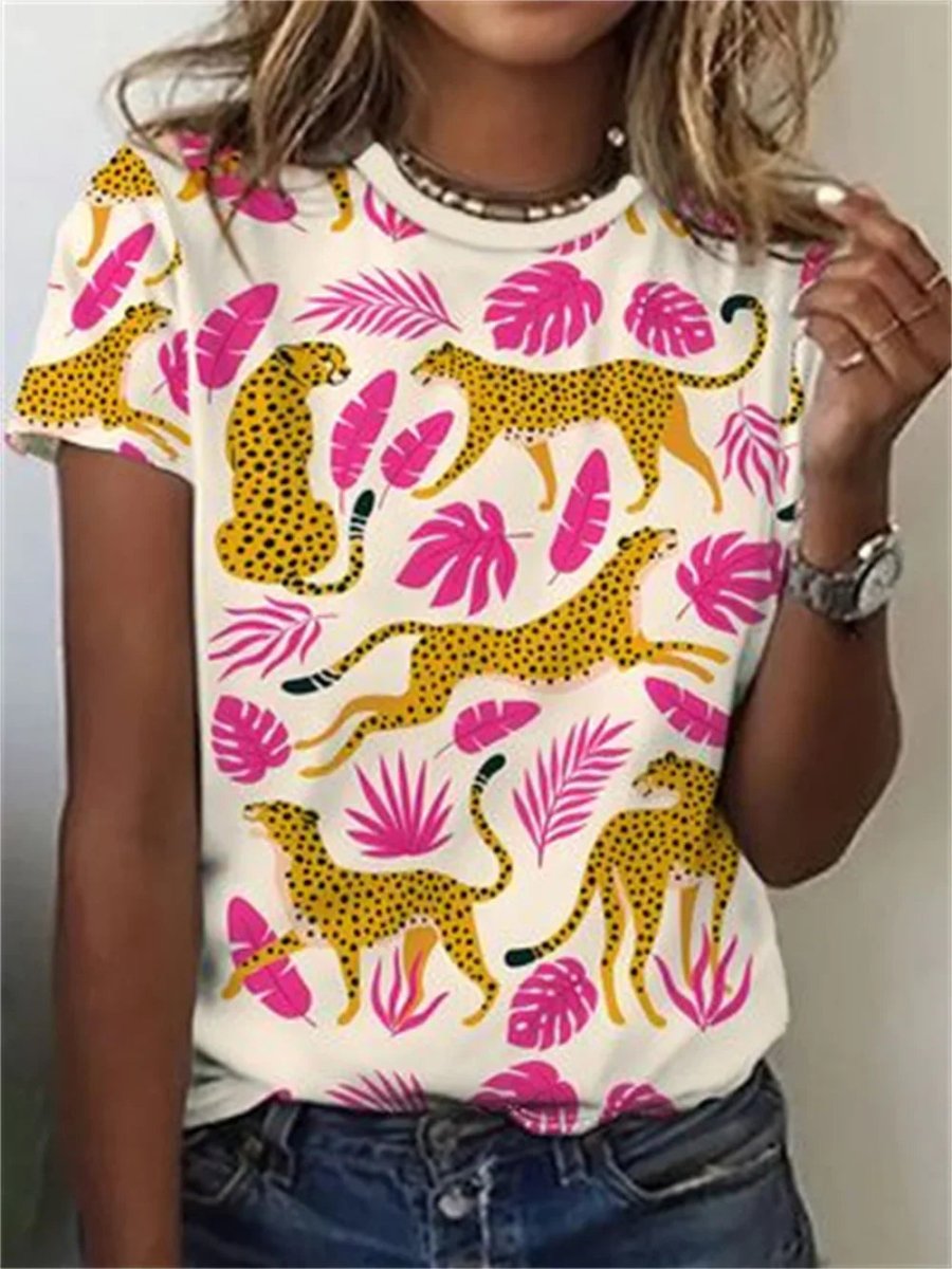 PAUI | CASUAL ANIMAL PRINT BLOUSE