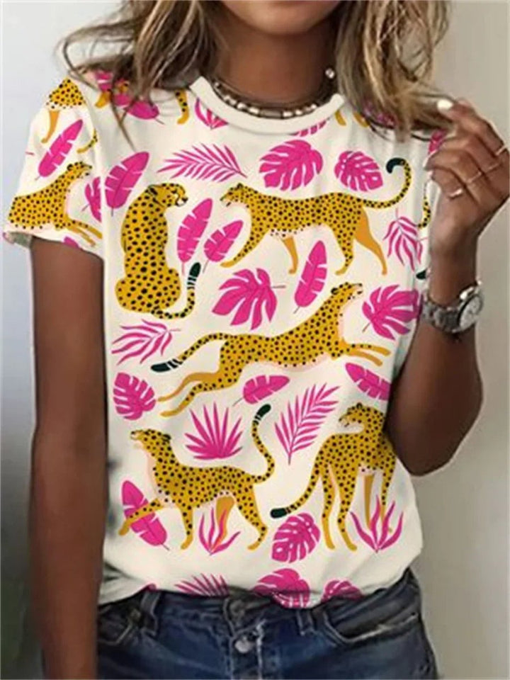 PAUI | CASUAL ANIMAL PRINT BLOUSE