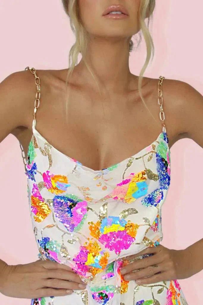 Rylee | Sequin Backless Mini Dress