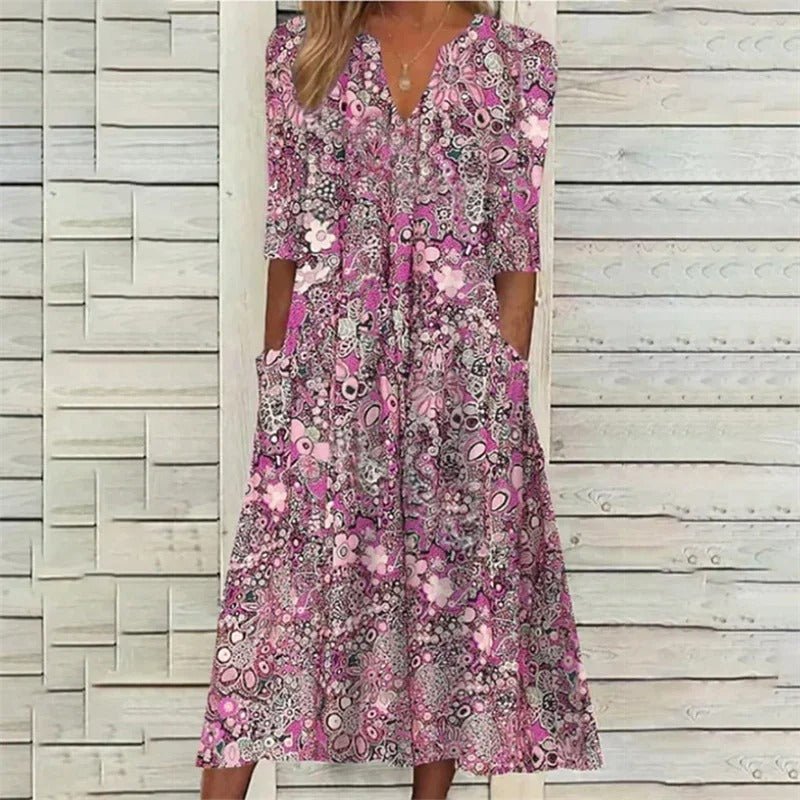 RYZA | COMFORTABLE LONG SLEEVED SUMMER DRESS