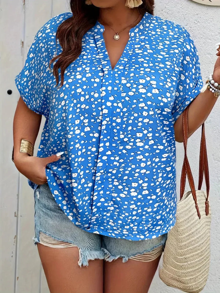 SERINA | ELEGANT CASUAL FLORAL BLOUSE