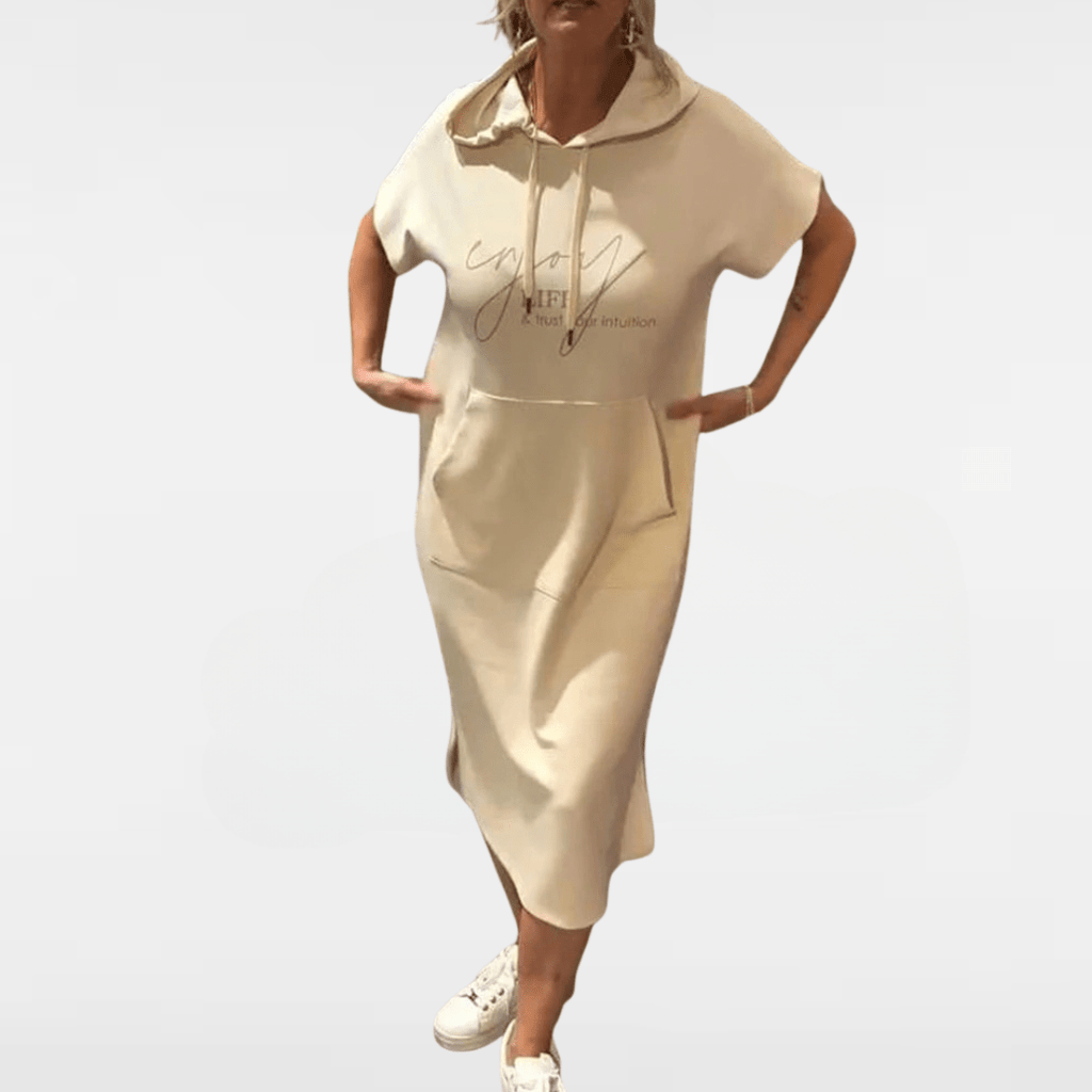 SHEILA | LONG DRESS WITH HOOD