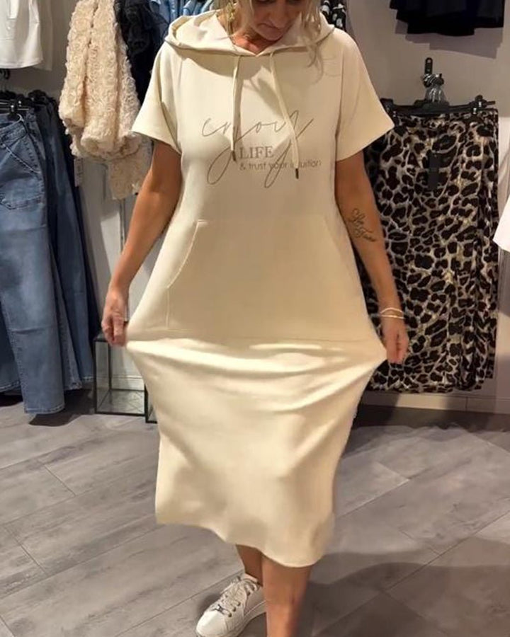 SHEILA | LONG DRESS WITH HOOD