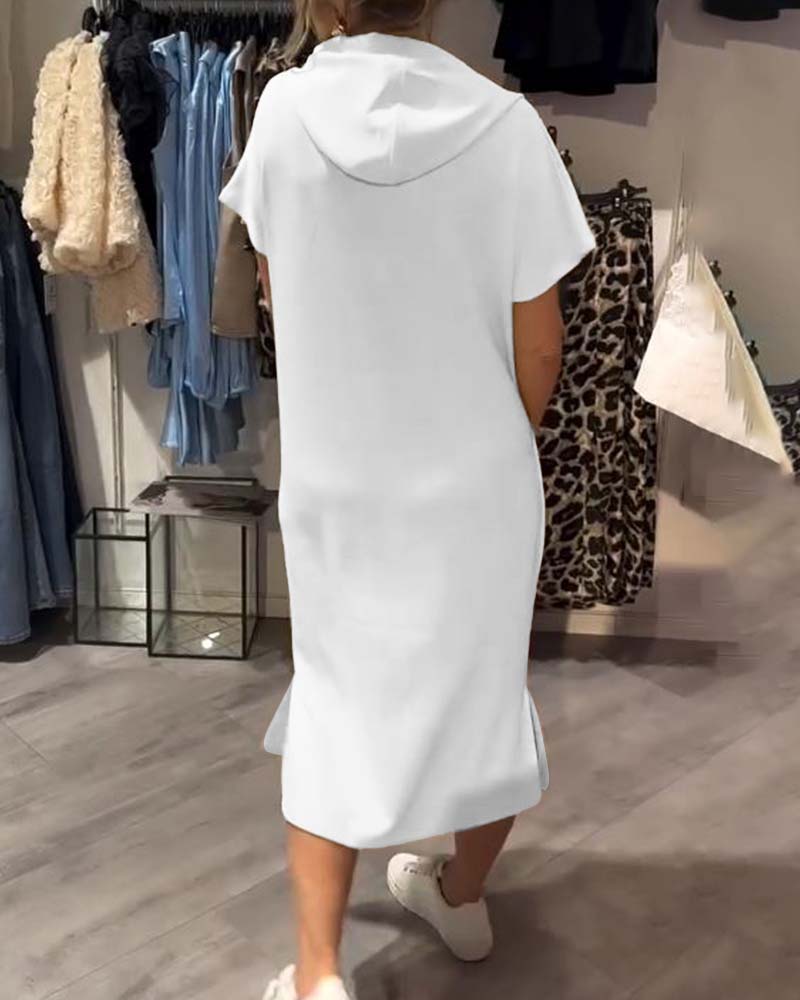 SHEILA | LONG DRESS WITH HOOD