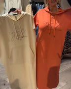 SHEILA | LONG DRESS WITH HOOD