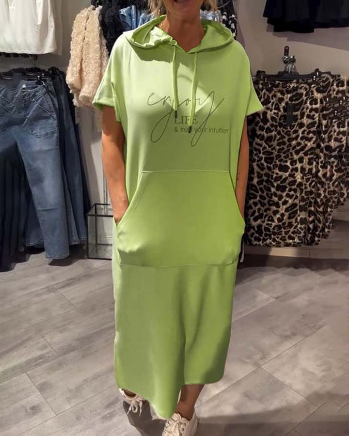 SHEILA | LONG DRESS WITH HOOD