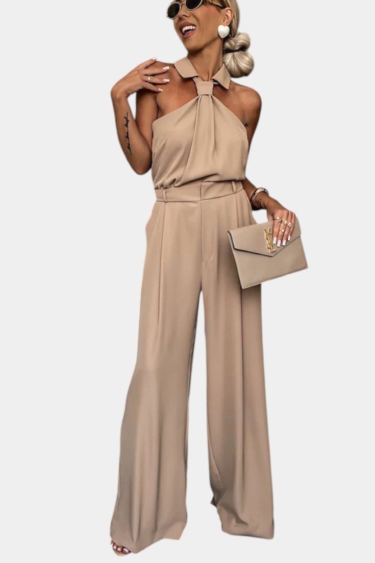 Sibyl | Elegant Halter Two-Piece Set