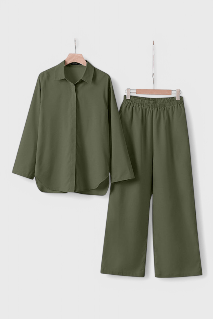 Skye | Button Detail Two-Piece Set