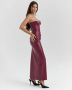 Vanessa | Leather Maxi Dress