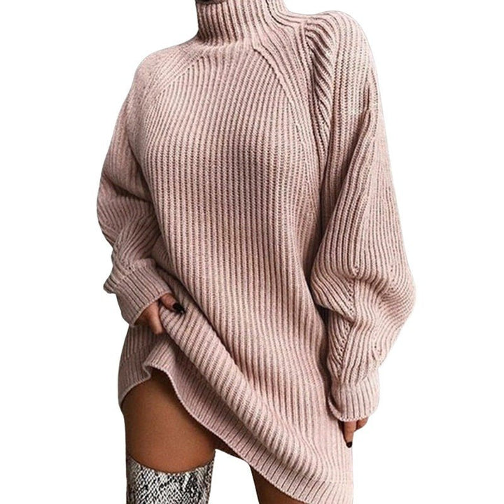 Verane™ | Long Turtleneck Dress – Cocooning Elegance