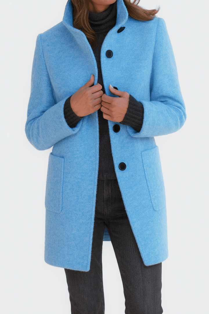 Vilma | Elegant High Collar Coat