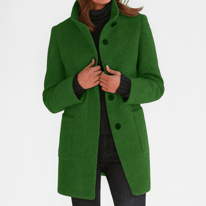 Vilma | Elegant High Collar Coat