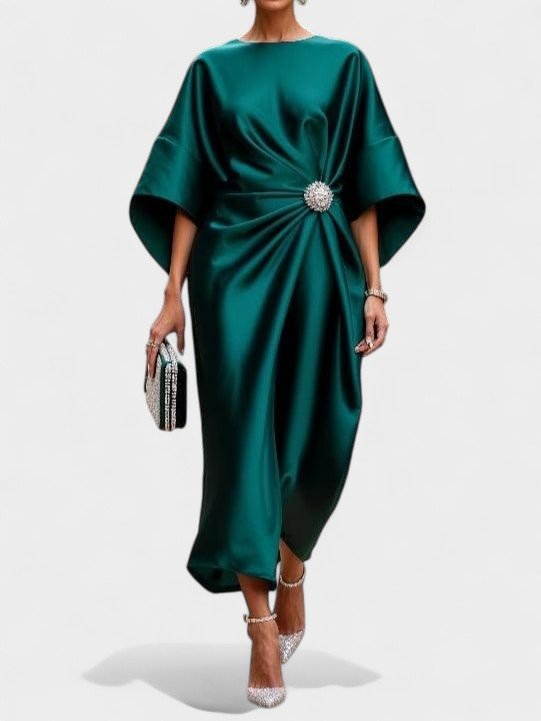 Viviana | Ruched A-Line Maxi Dress