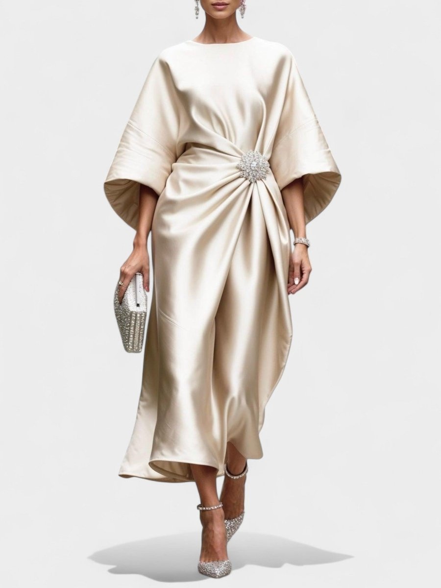 Viviana | Ruched A-Line Maxi Dress