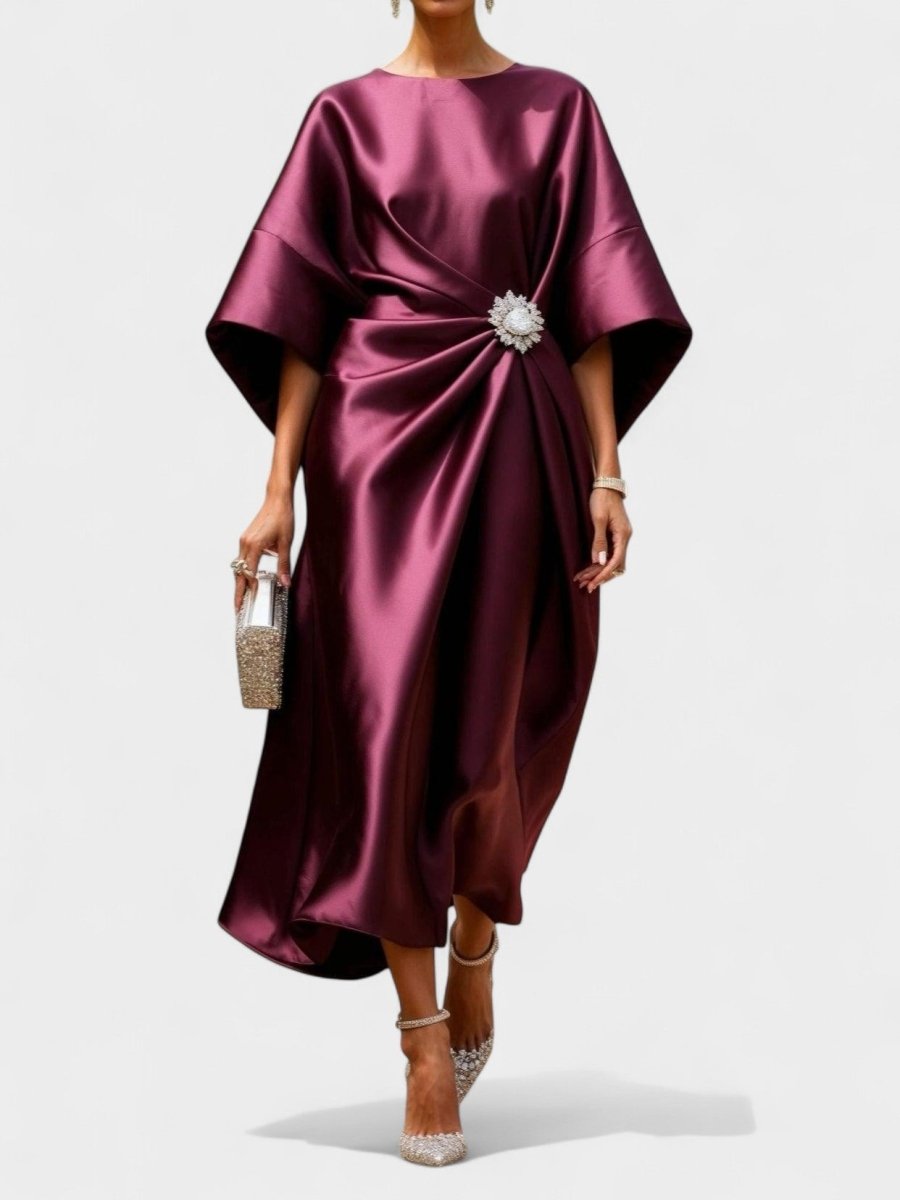Viviana | Ruched A-Line Maxi Dress