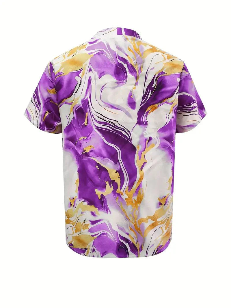 XYRIEL | STYLISH MARBLE PRINT BLOUSE