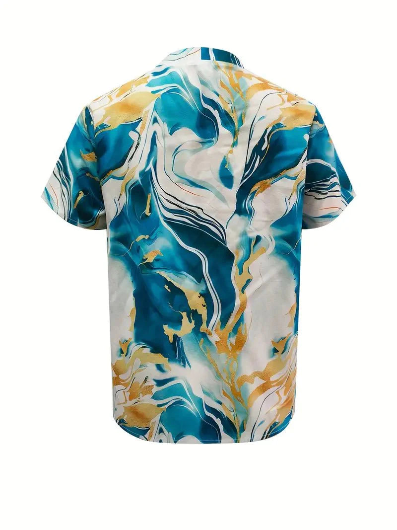 XYRIEL | STYLISH MARBLE PRINT BLOUSE